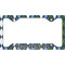 Blue Argyle License Plate Frame - Style C (Personalized)