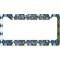 Blue Argyle License Plate Frame - Style B (Personalized)