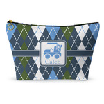 Blue Argyle Makeup Bag (Personalized)