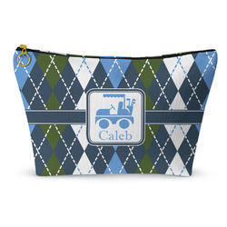 Blue Argyle Makeup Bag (Personalized)