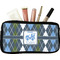 Blue Argyle Makeup / Cosmetic Bag (Personalized)