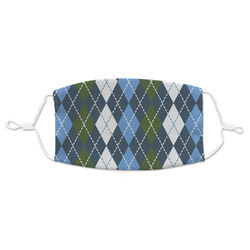 Blue Argyle Adult Cloth Face Mask