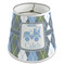 Blue Argyle Poly Film Empire Lampshade - Angle View