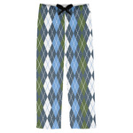 Blue Argyle Mens Pajama Pants - S