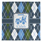 Blue Argyle Microfiber Dish Towel (Personalized)