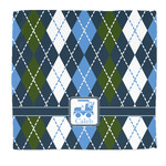 Blue Argyle Microfiber Dish Rag (Personalized)