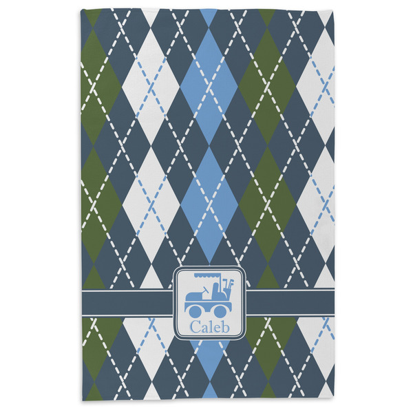 Blue Argyle Microfiber Dish Towel - APPROVAL