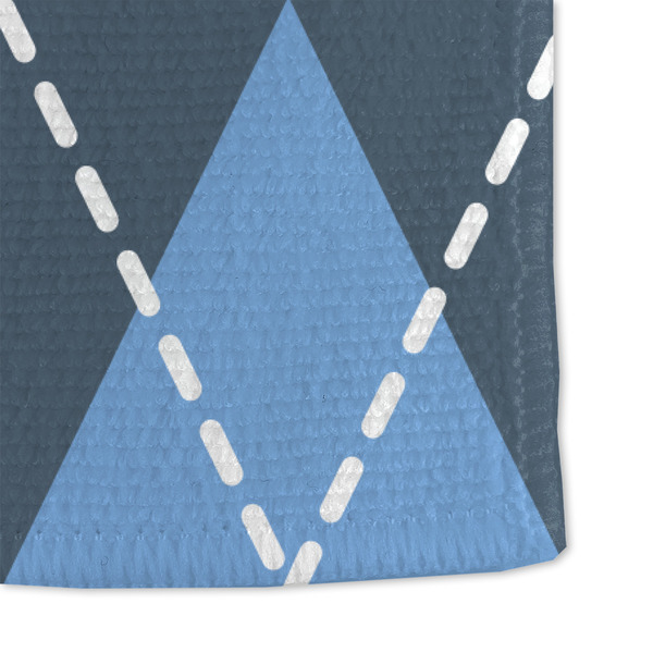 Blue Argyle Microfiber Dish Towel - DETAIL