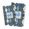 Blue Argyle Microfiber Golf Towel - PARENT/MAIN