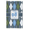 Blue Argyle Microfiber Golf Towel (Personalized)