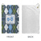 Blue Argyle Microfiber Golf Towels - Small - APPROVAL