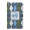 Blue Argyle Microfiber Golf Towel - Small (Personalized)