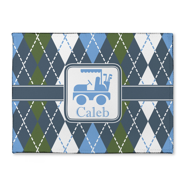 Custom Blue Argyle Microfiber Screen Cleaner (Personalized)