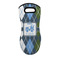 Blue Argyle Neoprene Oven Mitt - Single w/ Name or Text