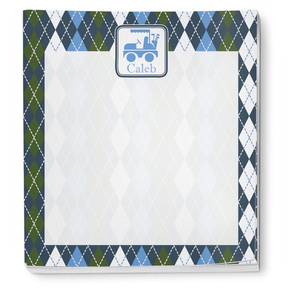 Blue Argyle Notepad - Apvl