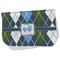 Blue Argyle Burp Cloth - Fleece w/ Name or Text
