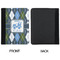 Blue Argyle Padfolio Clipboards - Small - APPROVAL