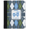 Blue Argyle Padfolio Clipboards - Small - FRONT