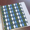 Blue Argyle Page Dividers - Set of 5 - In Context