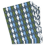 Blue Argyle Binder Tab Divider Set (Personalized)