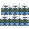 Blue Argyle Page Dividers - Set of 6 - Approval