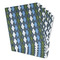 Blue Argyle Binder Tab Divider - Set of 6 (Personalized)