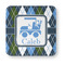 Blue Argyle Paper Coasters - Approval