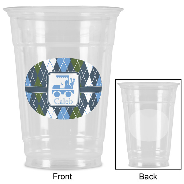 Blue Argyle Party Cups - 16oz - Approval