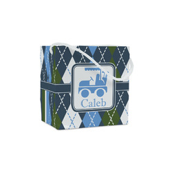 Blue Argyle Party Favor Gift Bags (Personalized)