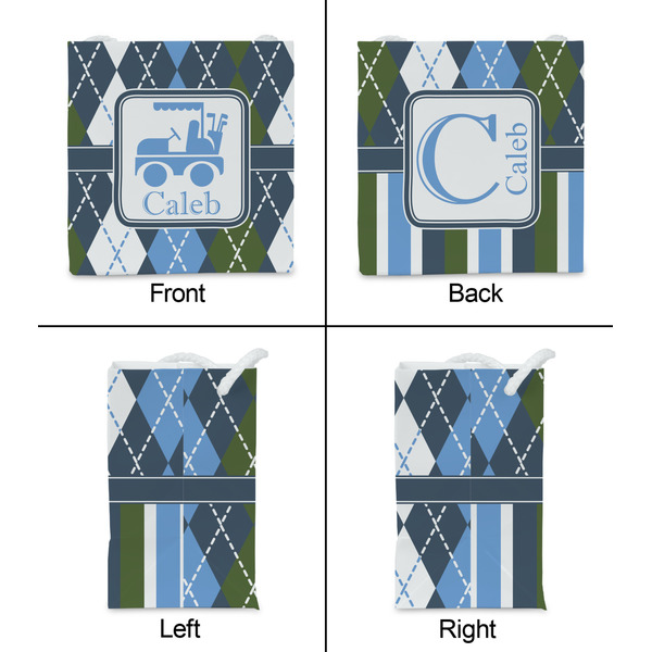Blue Argyle Party Favor Gift Bag - Matte - Approval