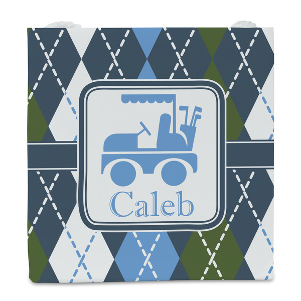Blue Argyle Party Favor Gift Bag - Matte - Front