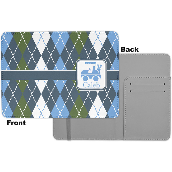 Blue Argyle Passport Holder - Apvl