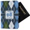 Blue Argyle Passport Holder - Main