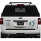 Blue Argyle Personalized Car Magnets on Ford Explorer