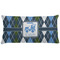 Blue Argyle Pillow Case - King w/ Name or Text