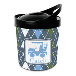 Blue Argyle Plastic Ice Bucket (Personalized)