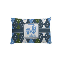 Blue Argyle Pillow Case - Toddler w/ Name or Text