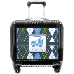 Blue Argyle Pilot / Flight Suitcase (Personalized)