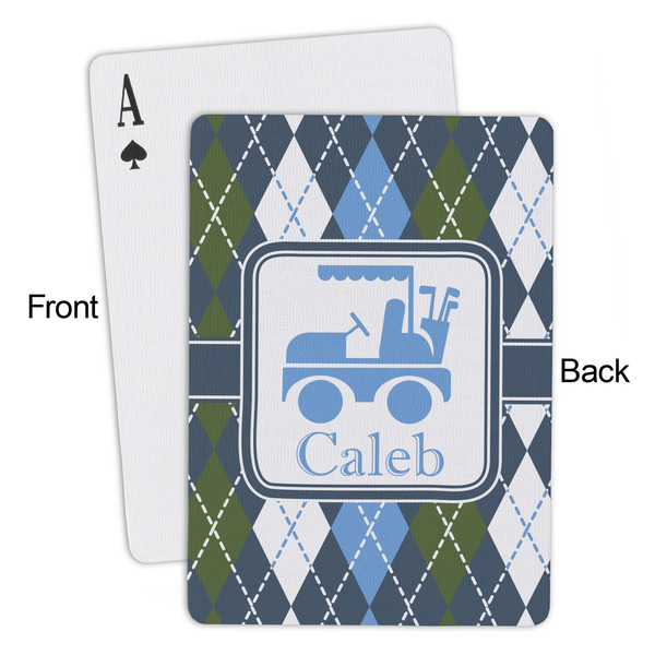 Blue Argyle Playing Cards - Approval