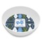 Blue Argyle Melamine Bowl - 8 oz (Personalized)