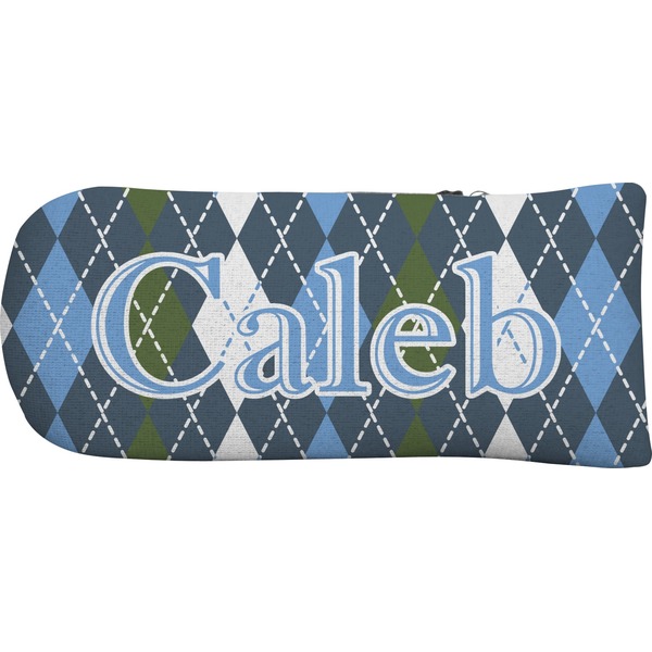 Blue Argyle Putter Cover (Front)