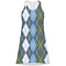 Blue Argyle Racerback Dress