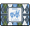 Blue Argyle Rectangular Car Hitch Cover w/ FRP Insert