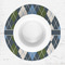 Blue Argyle Round Linen Placemats - LIFESTYLE (single)