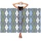 Blue Argyle Sheer Sarong
