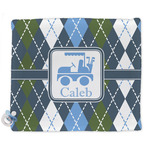 Blue Argyle Security Blankets - Double Sided (Personalized)