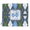 Blue Argyle Security Blanket - Front View