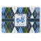 Blue Argyle Serving Tray (Personalized)