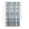 Blue Argyle Sheer Curtain