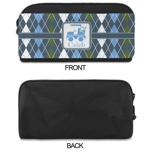 Blue Argyle Shoe Bags - APPROVAL